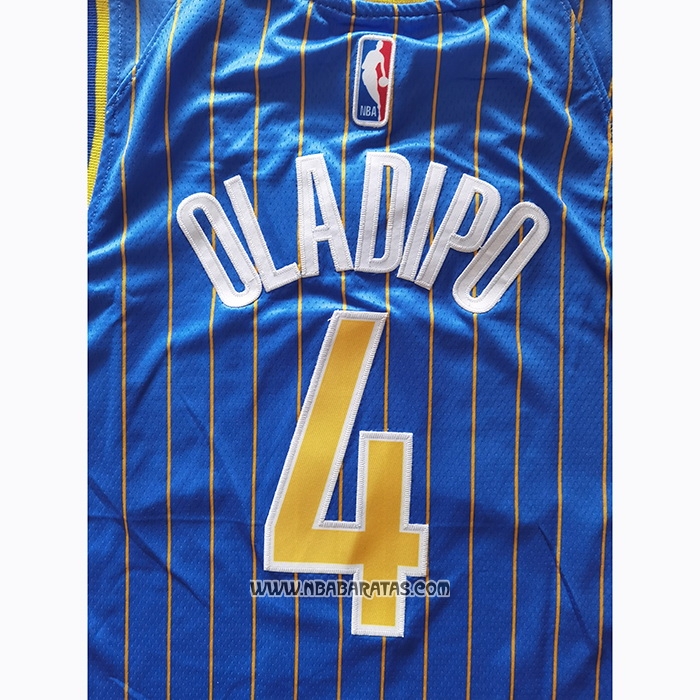 Camiseta Indiana Pacers Victor Oladipo #4 Ciudad 2020-21 Azul